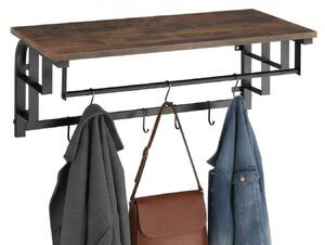 Tectake Závěsná skříň Westwood 66x30x27cm - Industriální dřevo tmavé, rustikální