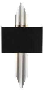 Opviq Nástěnná lampa Miko II černá/stříbrná