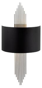 Opviq Nástěnná lampa Miko I černá/stříbrná