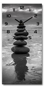 Nástěnné hodiny Kamení na pláži pl_zsp_30x60_c-f_82042722