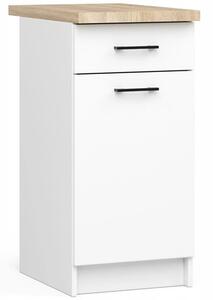 Kuchyňská skříňka OLIVIA S40 1D1S - bílá
