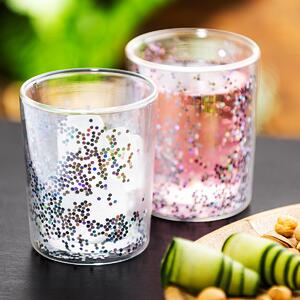 Termo sklenice HotnCool Sparkle 250 ml, 2 ks