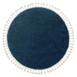Dywany Łuszczów Kusový koberec Berber 9000 navy kruh - 120x120 (průměr) kruh cm