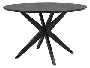 Černý dubový jídelní stůl Calverton 120 cm