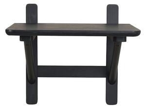 Černý dubový noční stolek Camrose