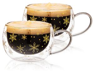 Termo sklenice na cappuccino Snow Hot&Cool 270 ml, 2 ks