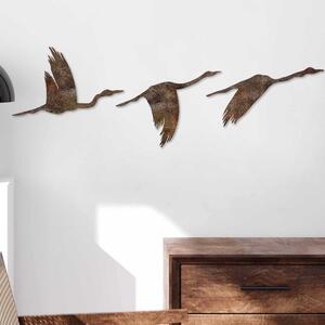 Wallity Nástěnná kovová dekorace Rusty Birds 1 vícebarevná