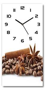 Moderní hodiny nástěnné Zrnka kávy pl_zsp_30x60_c-f_84266938