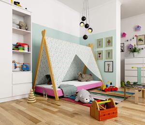 Ak furniture Dětská postel GEM 160x80 cm růžová