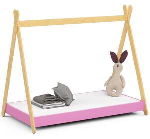 Ak furniture Dětská postel GEM 160x80 cm růžová