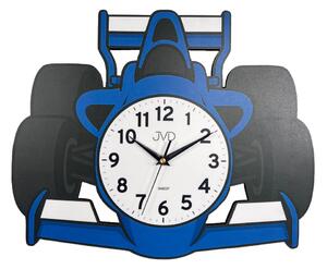 JVD Dětské nástěnné modré netikající tiché hodiny JVD HJ116.1 - formule