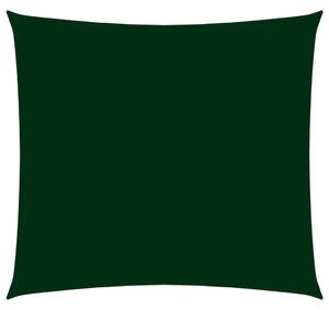Stínící plachta oxfordská látka čtvercová 7 x 7 m tmavě zelená