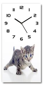 Moderní hodiny nástěnné Malá kočka pl_zsp_30x60_c-f_95620650