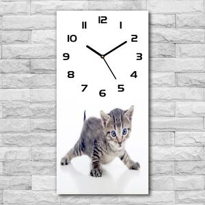 Moderní hodiny nástěnné Malá kočka pl_zsp_30x60_c-f_95620650