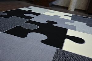 Balta Kusový koberec BCF FLASH 3973 Puzzle šedý Rozměr: 160x220 cm