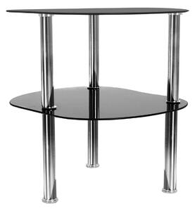 Tutumi, skleněný konferenční stolek CT-012 černá/černá, KRZ-09020