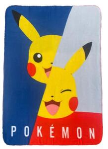 Faro Dětská fleecová deka POLAR POKÉMON II 100x140 cm modrá