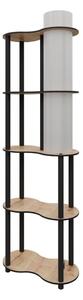 Stojací lampa s poličkami NOTO 1xE27/40W/230V béžová/černá