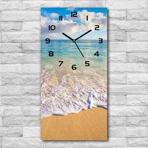 Nástěnné hodiny tiché Tropická pláž pl_zsp_30x60_c-f_98746021