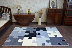 Balta Kusový koberec BCF FLASH 3973 Puzzle šedý Rozměr: 160x220 cm