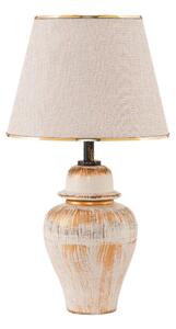Stolní lampa RAMZES 1xE27/40W/230V krémová/zlatá