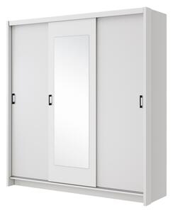 Bílá skříň s posuvnými dveřmi TREFL