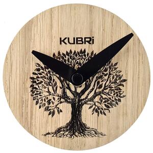 KUBRi 0013A - Miniaturní dubové hodiny se stromem života