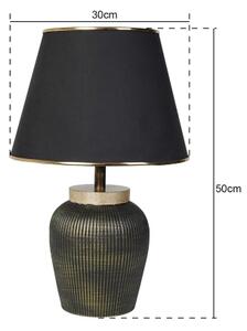 Stolní lampa RAMZES 1xE27/40W/230V černá/zlatá
