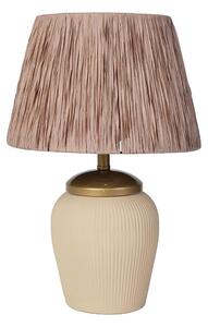 Stolní lampa RAMZES 1xE27/40W/230V krémová/hnědá