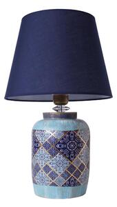 Stolní lampa RAMZES 1xE27/40W/230V modrá