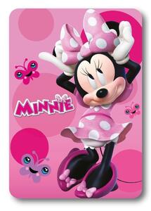 Faro Dětská fleecová deka POLAR MINNIE 100x140 cm růžová