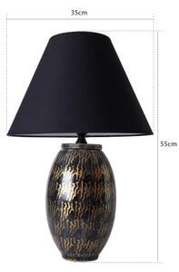 Stolní lampa RAMZES 1xE27/40W/230V černá