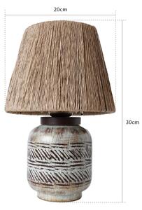 Stolní lampa RAMZES 1xE27/40W/230V hnědá
