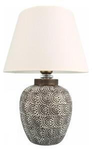 Stolní lampa RAMZES 1xE27/40W/230V bílá/šedá