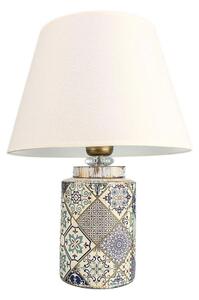Stolní lampa RAMZES 1xE27/40W/230V bílá/šedá
