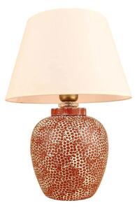 Stolní lampa RAMZES 1xE27/40W/230V krémová/červená
