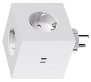 Avolt Stikdåser - Square 2 Socket Extender w/30W Dual USB-C ML Edition Opál BíláAvolt - Lampemesteren