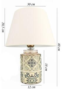 Stolní lampa RAMZES 1xE27/40W/230V bílá