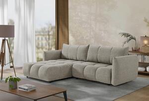 ROHOVÁ ROZKLÁDACÍ POHOVKA, plast, textil, kompozitní dřevo, mokka Livetastic - Online Only sedačky, Online Only