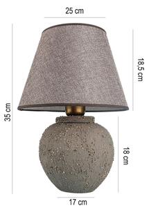 Stolní lampa RAMZES 1xE27/40W/230V hnědá