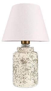 Stolní lampa RAMZES 1xE27/40W/230V bílá/béžová