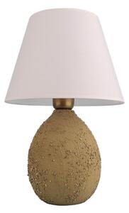 Stolní lampa RAMZES 1xE27/40W/230V bílá/hnědá