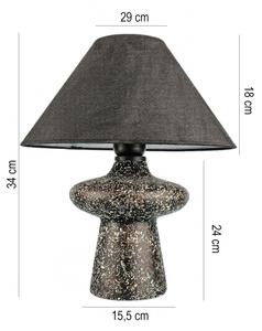 Stolní lampa RAMZES 1xE27/40W/230V černá