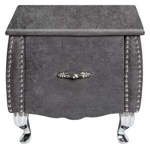 Noční stolek Spectacular, 45 cm, šedý