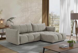 ROHOVÁ ROZKLÁDACÍ POHOVKA, plast, textil, kompozitní dřevo, mokka Livetastic - Online Only sedačky, Online Only