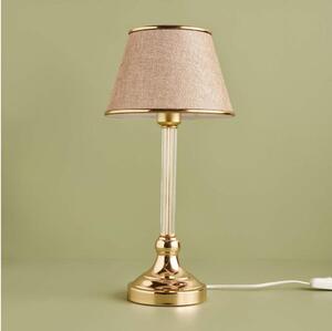 Stolní lampa AYD 1xE27/40W/230V béžová/zlatá
