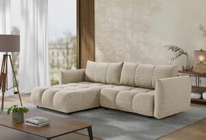 ROHOVÁ ROZKLÁDACÍ POHOVKA, plast, textil, kompozitní dřevo, cappuccino Livetastic - Online Only sedačky, Online Only