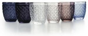 VILLA D’ESTE HOME TIVOLI Set sklenic na vodu Provence 6 kusů, barevný, reliéf, 275 ml