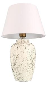 Stolní lampa RAMZES 1xE27/40W/230V bílá/krémová