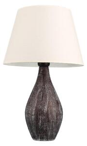 Stolní lampa RAMZES 1xE27/40W/230V bílá/hnědá